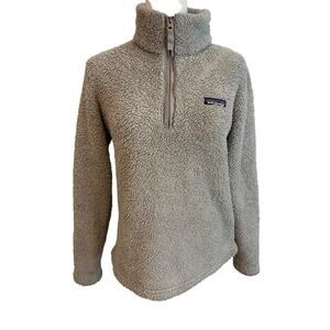 Patagonia Sweater Womens Small Gray Quarter Zip Los Gatos Fleece‎ Pullover Cozy